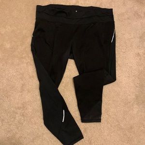 Athleta running pants with fleece